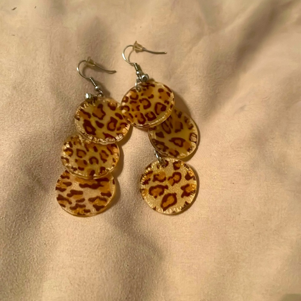Leopard earrings